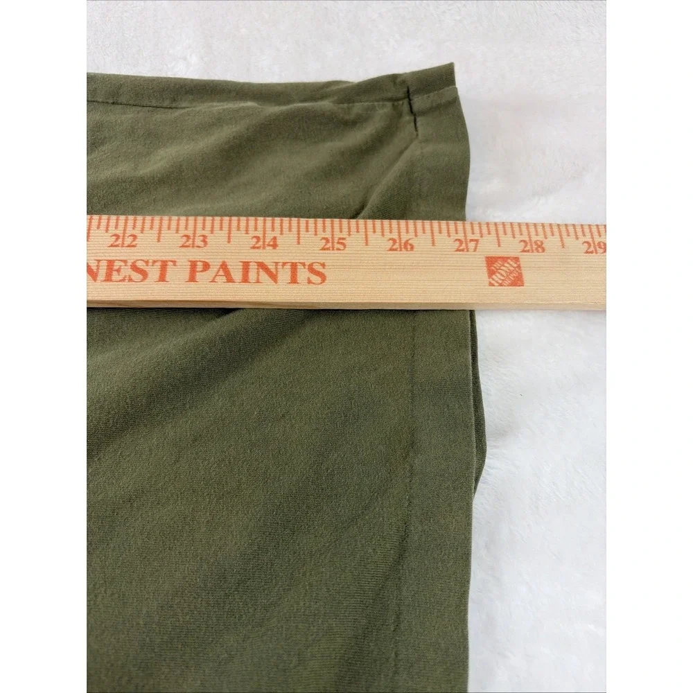 Polo Ralph Lauren Men's Classic Fit Jersey V Neck T Shirt Olive Green Orange Lge
